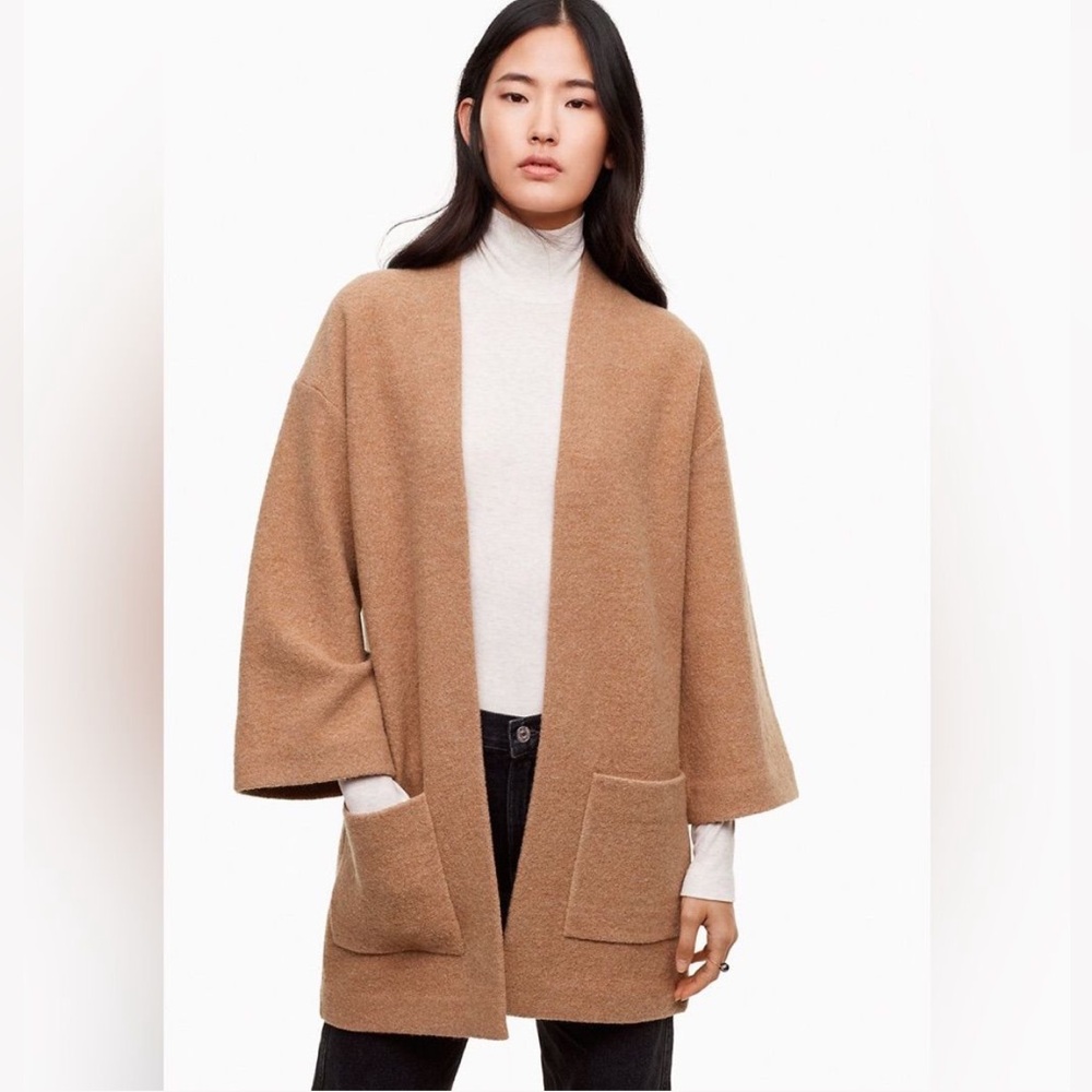 Wilfred Merino Wool Open-Front Sweater